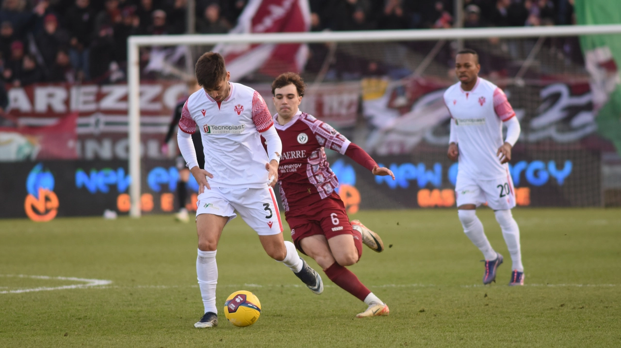 Arezzo-Vis Pesaro, un momento del match