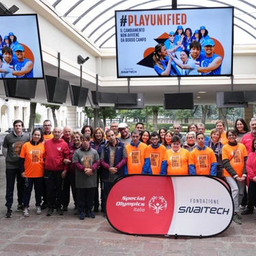 Volontari Snaitech e atleti Special Olympics a Ippodromo S.Siro