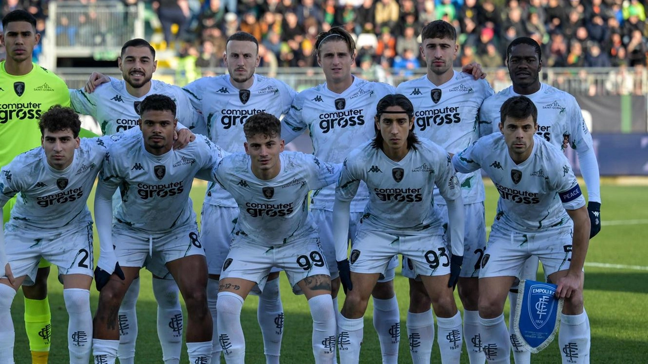 Gli azzurri scesi in campo al Penzo Stadium sabato scorso per la partita contro il Venezia