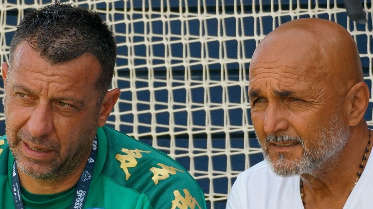 Luciano Spalletti, Ct della Nazionale, in visita all'Empoli