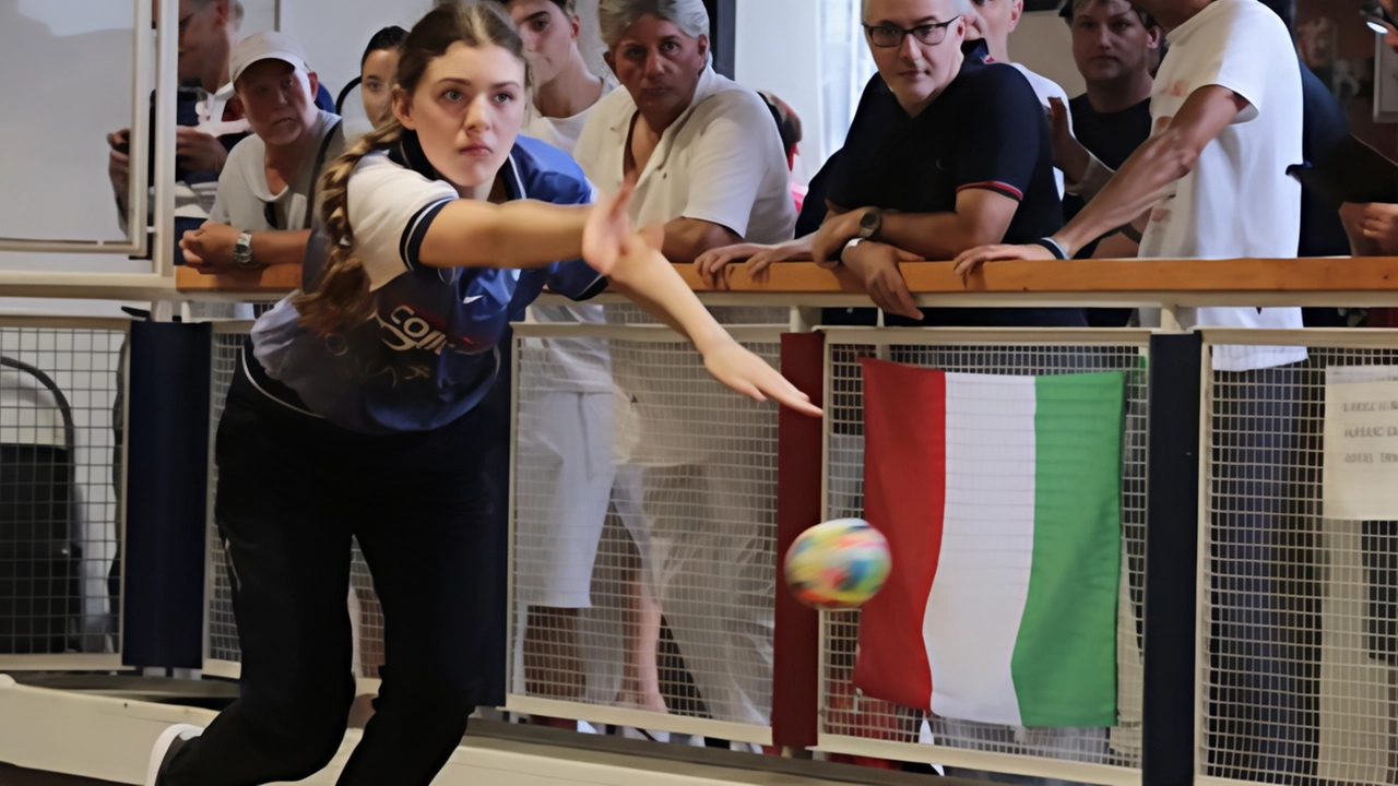 Valeria Zerboni in azione: si è laureata campionessa d’Italia nella Raffa juniores