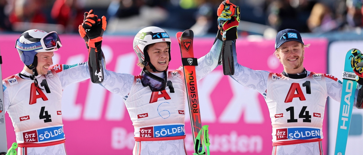 Gigante maschile Soelden, vince Steen Olsen. Braathen sfiora il podio, Hirscher c'è