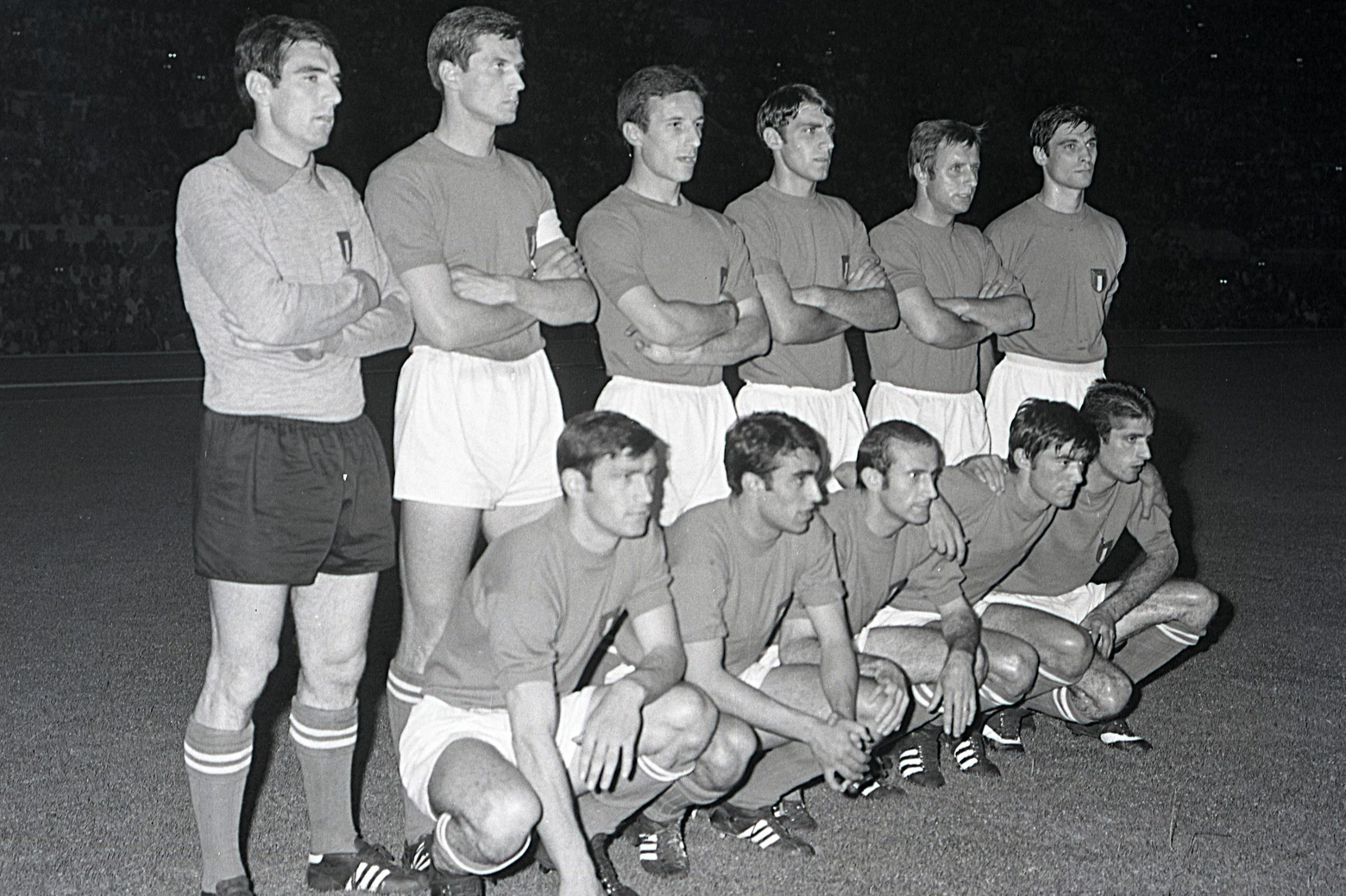 La nazionale campione d'Europa nel 1968