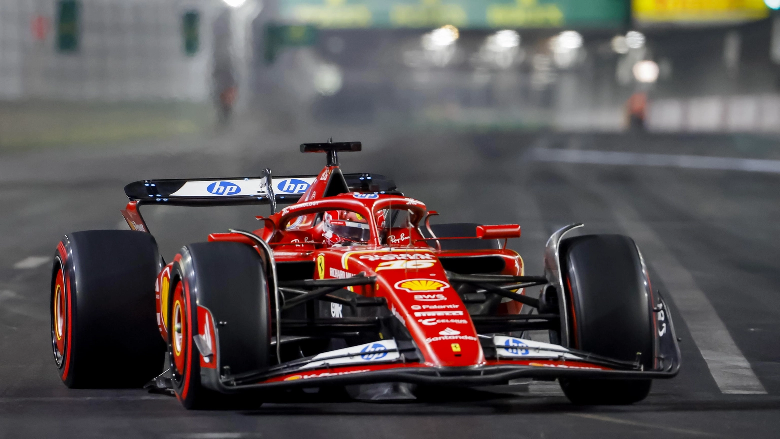 Charles Leclerc alle qualifiche del Gran Premio di Las Vegas