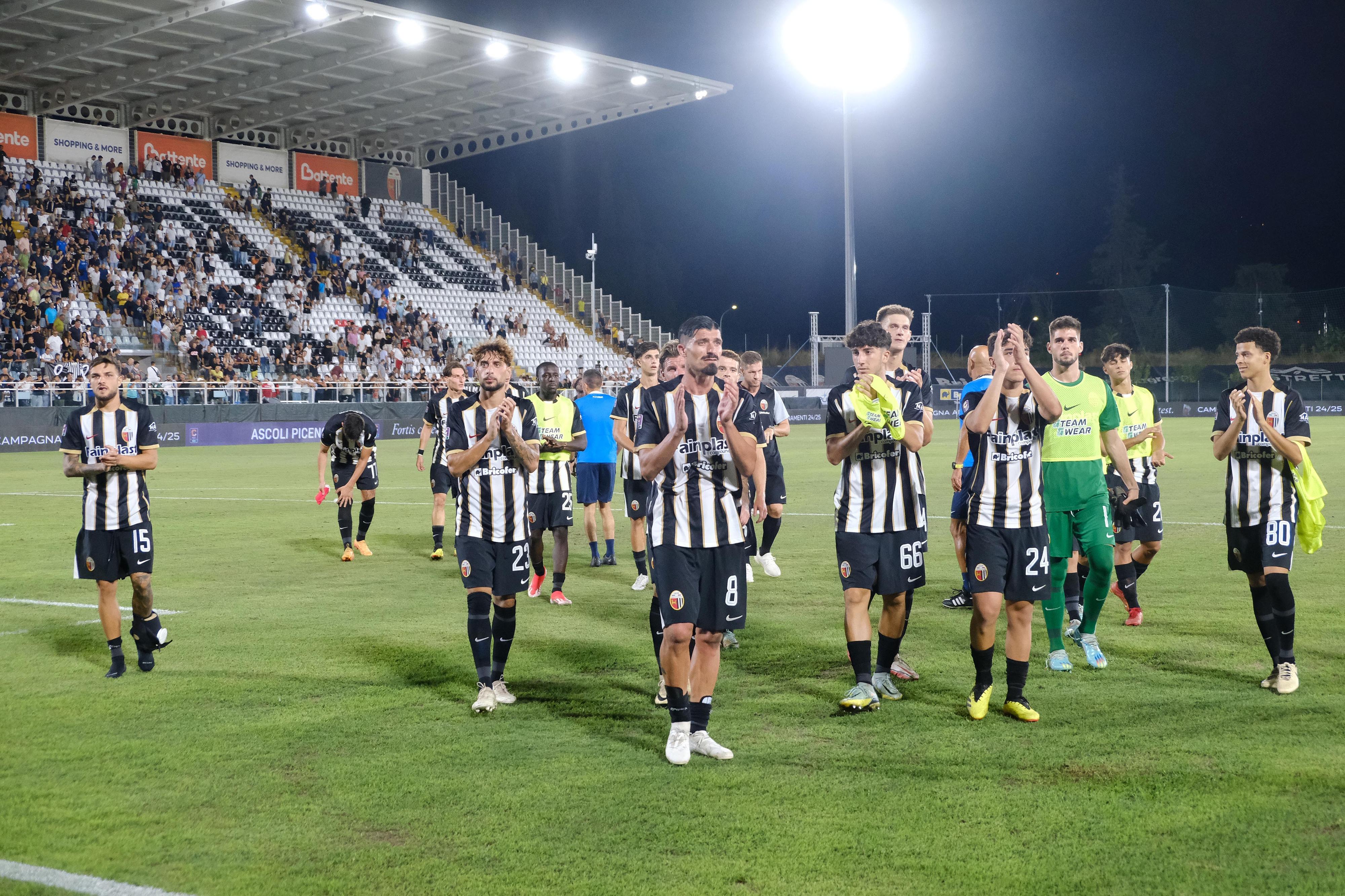 Ascoli Gubbio 2 1 in Coppa Italia, domenica c’è l’Arezzo