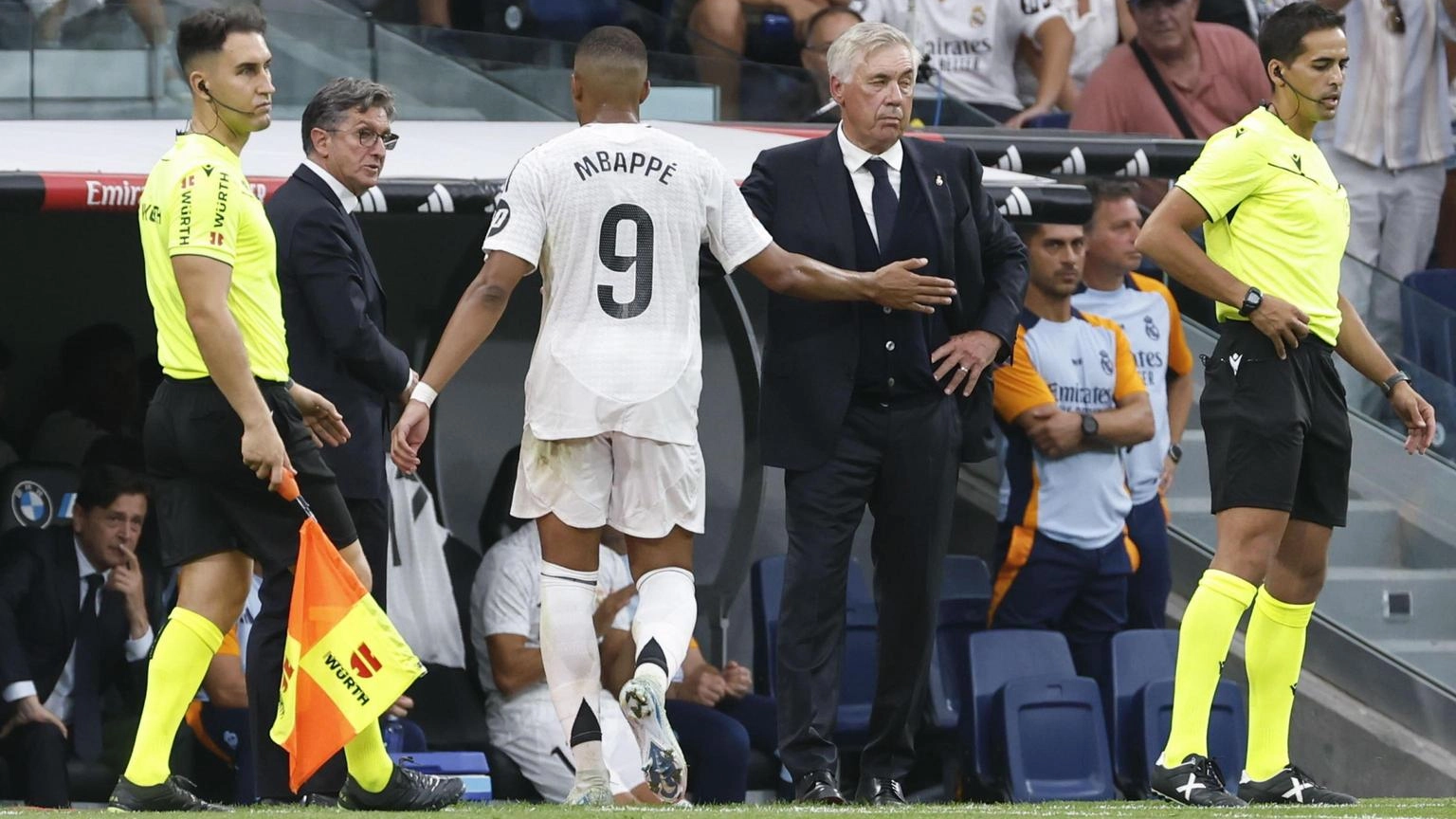 Ancelotti, 'Mbappé non mi sembra turbato, lo vedo al 100%'