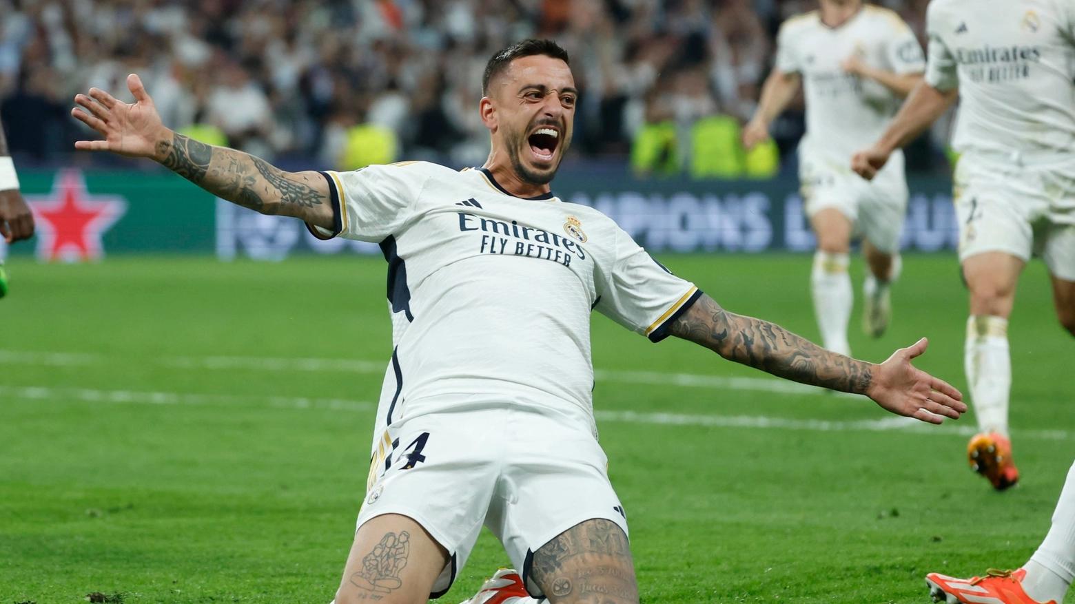 Joselu trascina il Real (Ansa)