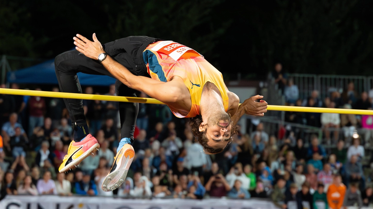 Gianmarco Tamberi al meeting di Bellinzona