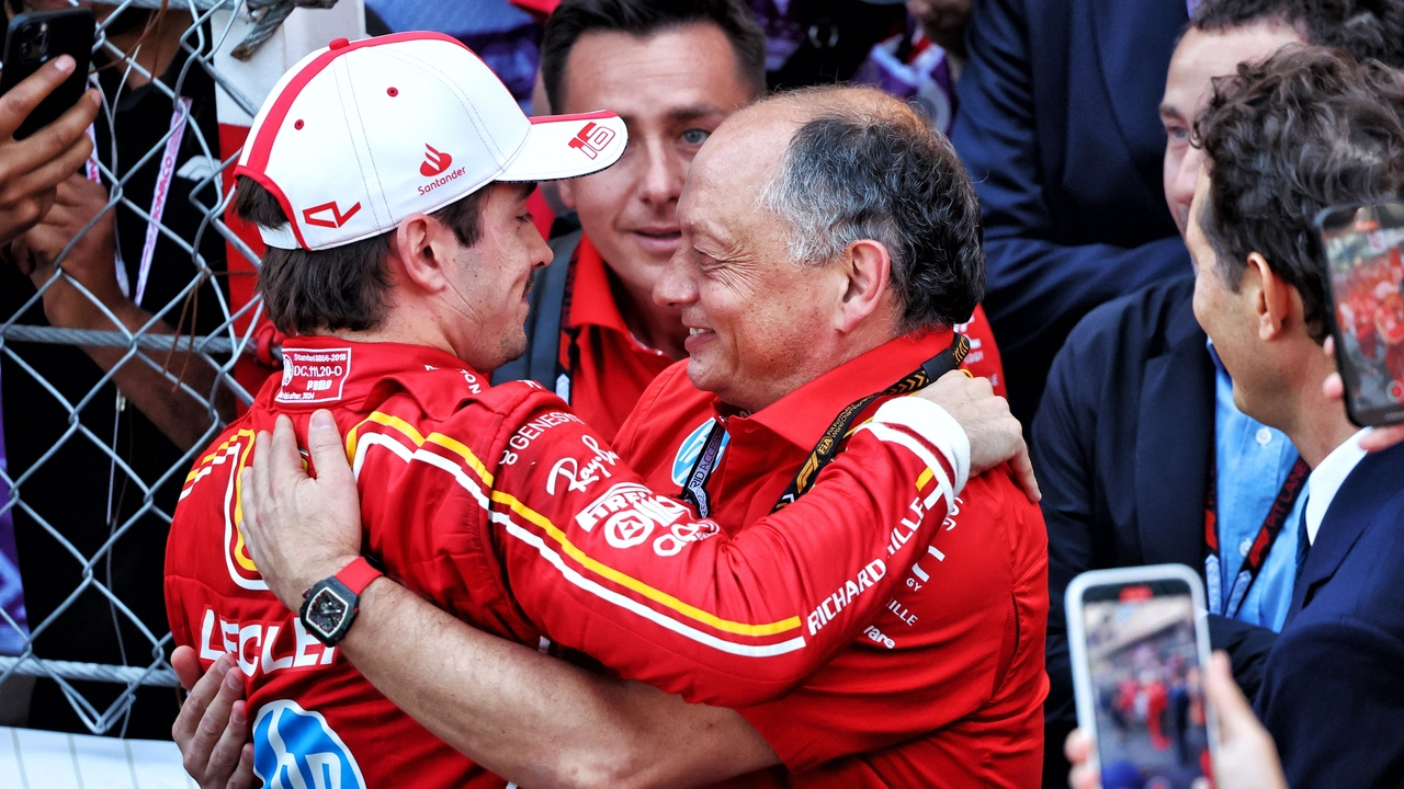 Frederic Vasseur con Charles Leclerc