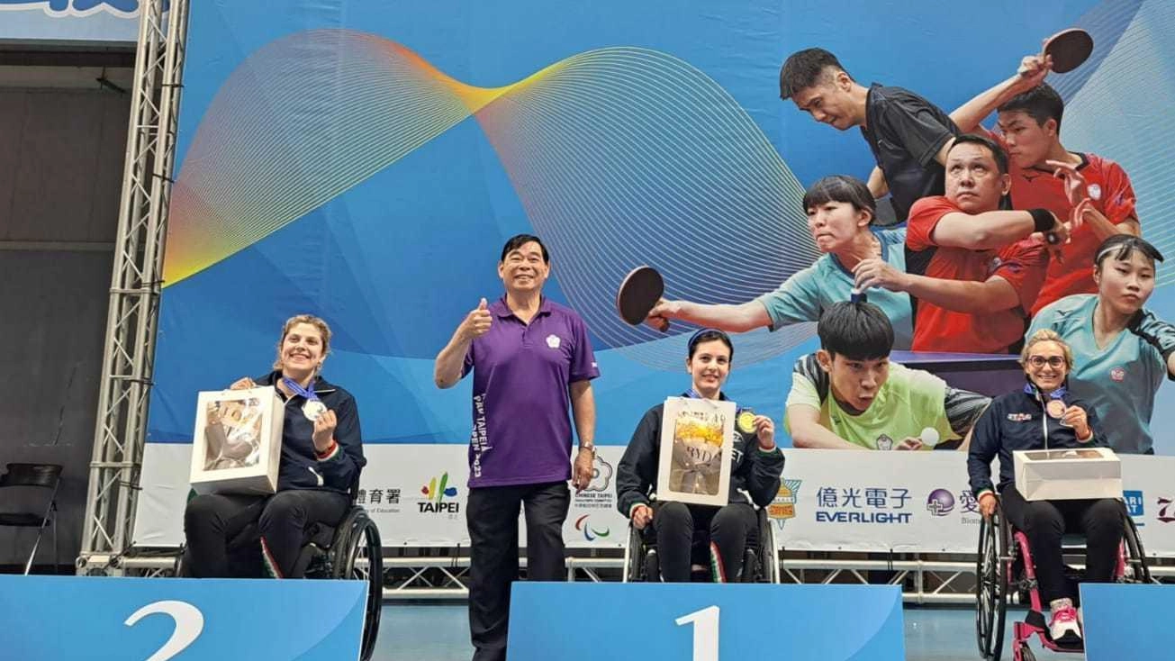 Carlotta Ragazzini oro al Taipei City Para Open. Il derby in finale con Rossi è suo