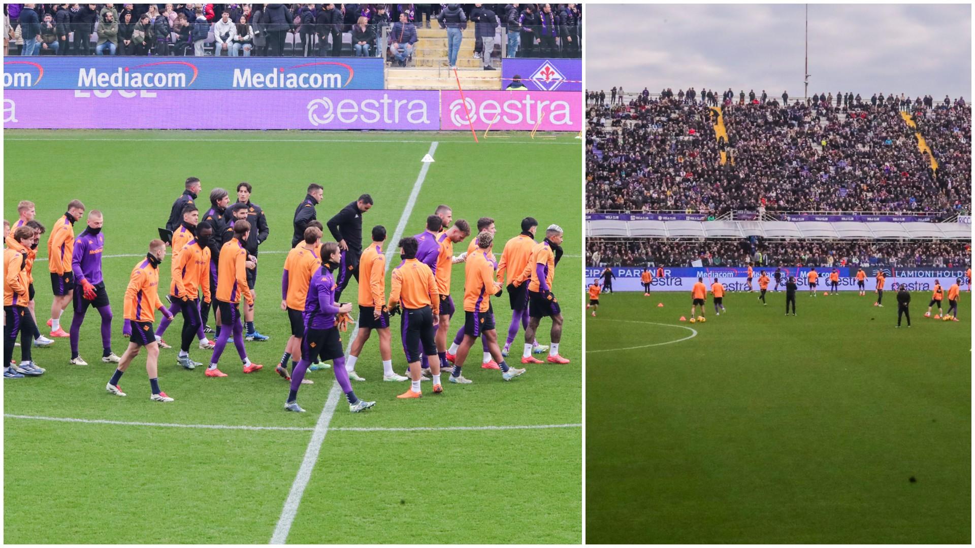 Fiorentina, pienone al Franchi: in 5mila per l’allenamento di capodanno a porte aperte