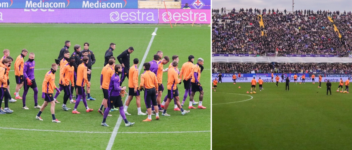 Fiorentina, pienone al Franchi: in 5mila per l’allenamento di capodanno a porte aperte