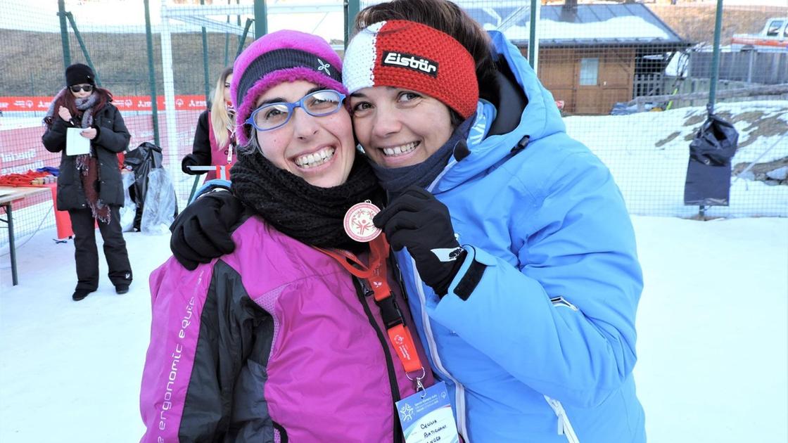 Special Olympics Nella corsa con racchette da neve. Il sogno di Batignani si tinge d’azzurro