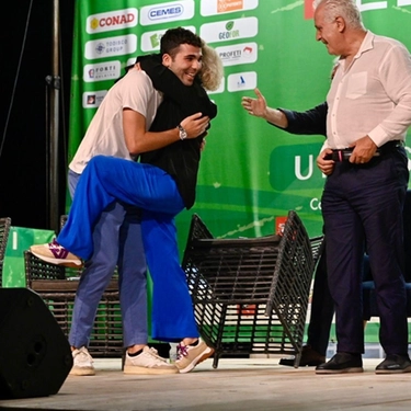 Sul palco di Eliopoli Summer. E super-Filippo riceve il Pegaso da Eugenio Giani