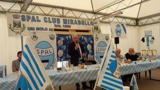 Lo Spal Club più longevo della provincia ha ospitato il presidente dell’ultima serie A. A Mirabello la serata con Mattioli