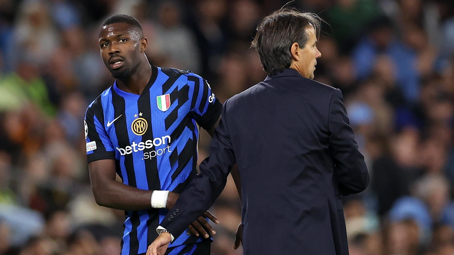 Marcus Thuram e Simone Inzaghi