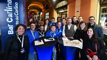 Bar Carlino, tutto pronto per stasera. Da Fio Zanotti a Stefano Mancinelli. Insieme per spingere il Bologna