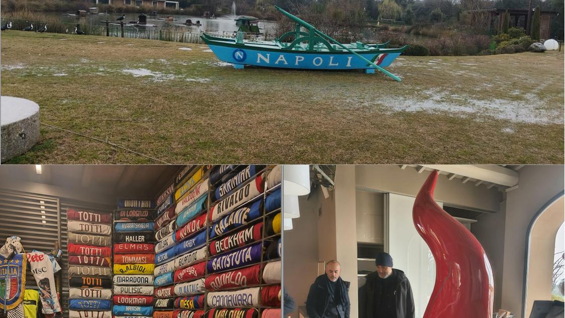 Casa Spalletti, tra maglie, struzzi, asini e un cornetto gigante