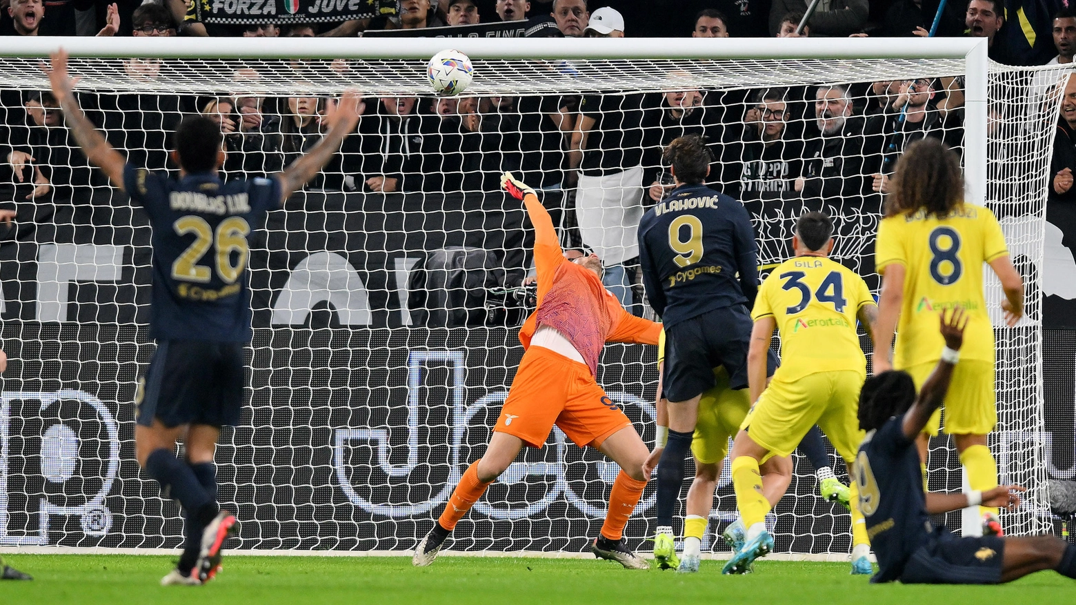 Un momento di Juventus-Lazio (Ansa)