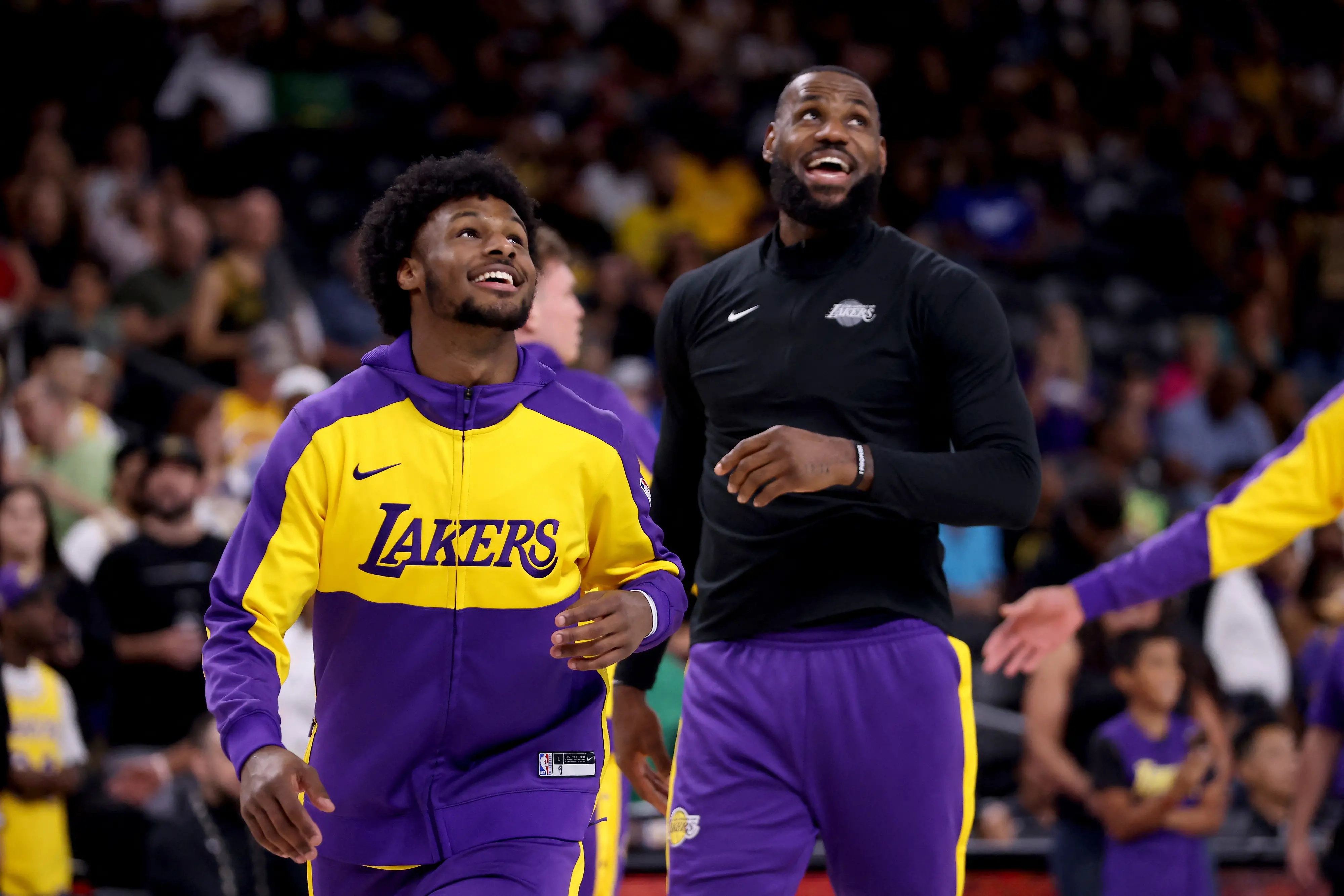 NBA, Historic First: LeBron And Bronny James On The Court Together ...