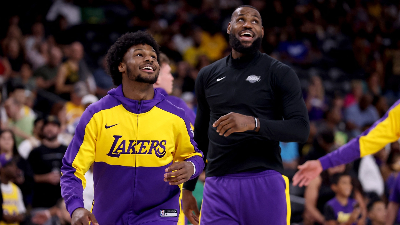 NBA, historic first LeBron and Bronny James on the court together