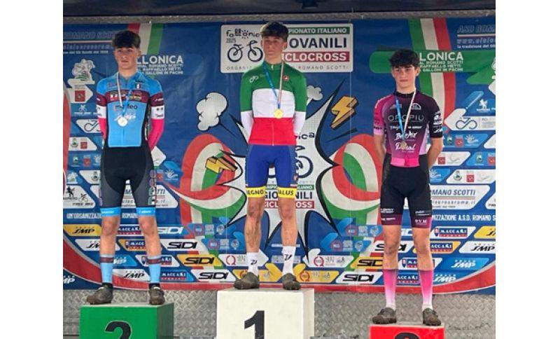 Ciclocross, gli otto vincitori dei titoli italiani giovanili a Follonica