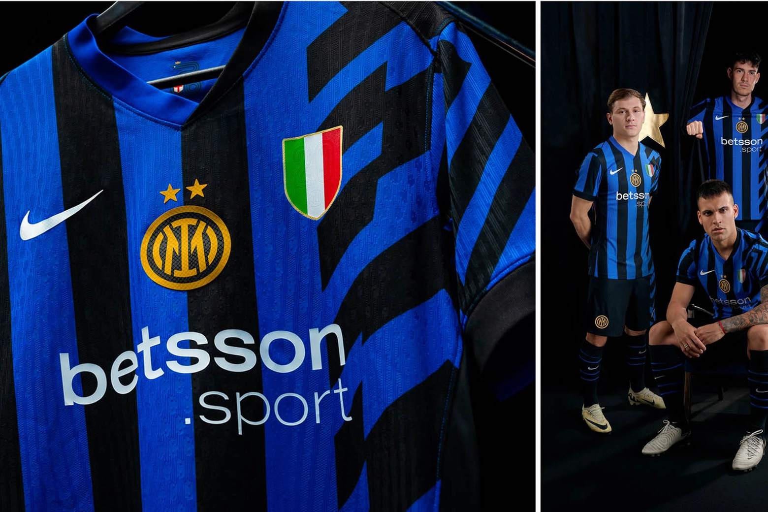 La nuova maglia home dell'Inter per la stagione 2024/25