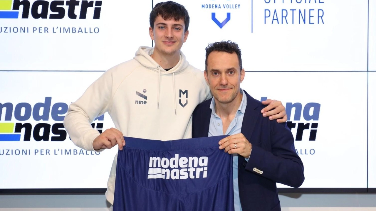 Tommaso Rinaldi alla presentazione della partnership con Modena Nastri