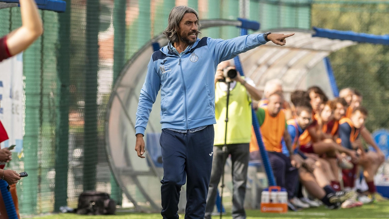 L’allenatore del San Marino Calcio, Emmanuel Cascione (. foto Pruccoli