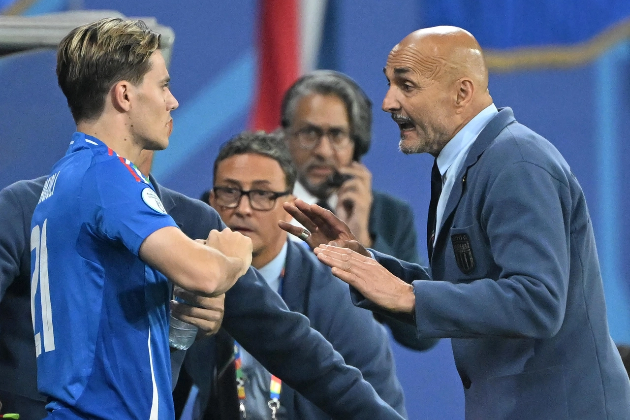 Spalletti a colloquio con Fagioli 