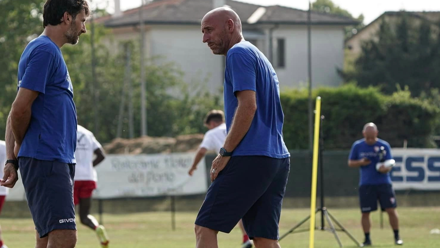 Davide Possanzini, allenatore della formazione biancorossa che sfiderà la Juve Stabia