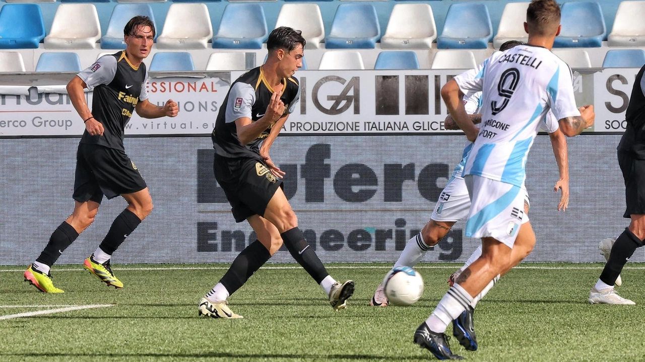 Un momento del match contro l’Entella