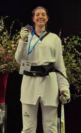 Giada Pagliai della Kouros Taekwondo conquista il podio all Giada Pagliai della Kouros Taekwondo conquista il podio all