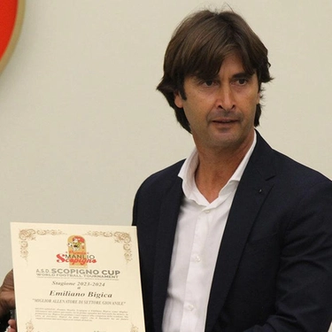 Primavera. Il premio ’Scopigno’ a mister Emiliano Bigica