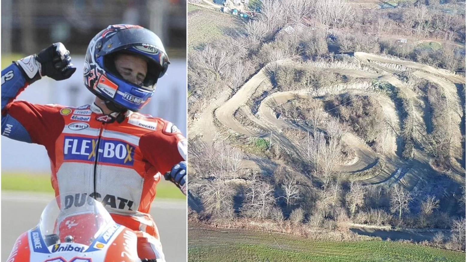 L’ex campione del mondo stava girando sulla pista di motocross a Terranuova Bracciolini, in località Il Tasso