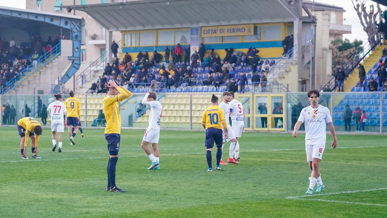 La Fermana durante l’incontro contro il Termoli