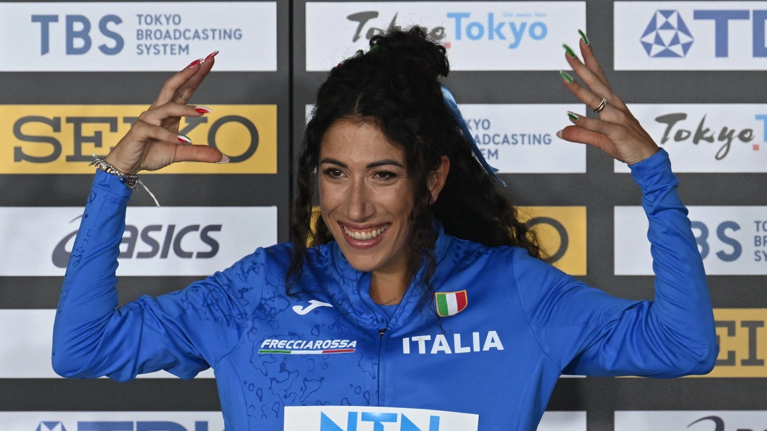 La marciatrice Antonella Palmisano, atleta delle Fiamme Gialle