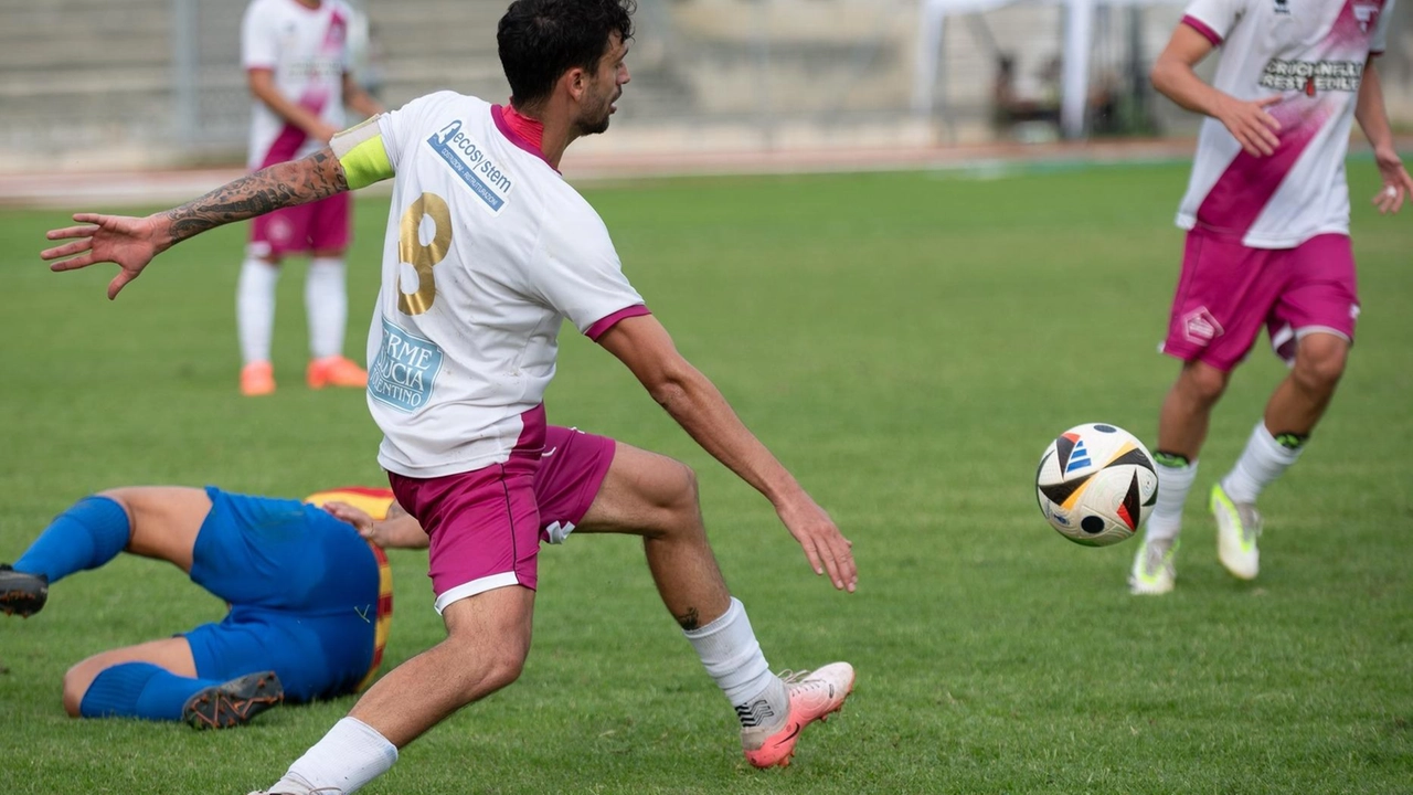 In azione Paolo Tortelli, capitano del Tolentino