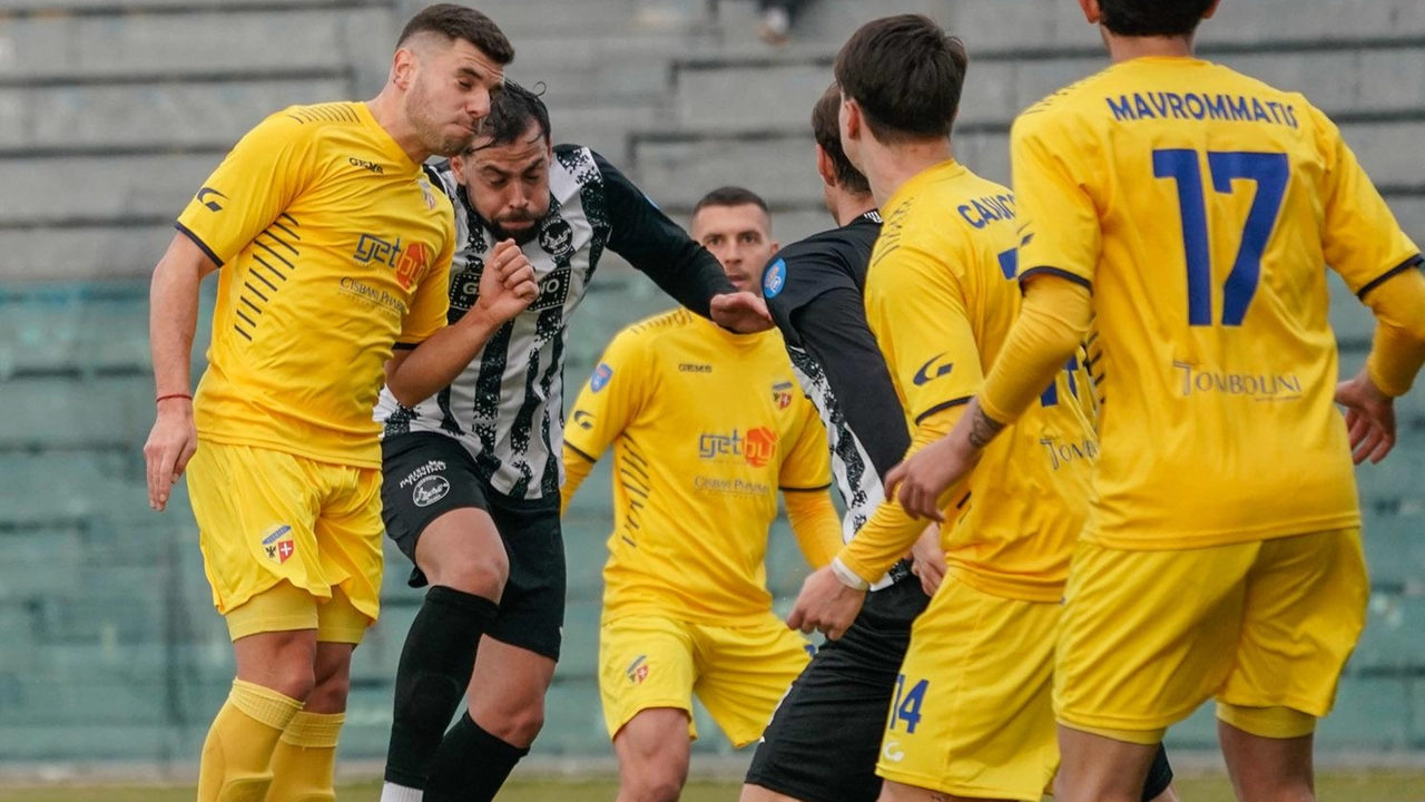 I ragazzi di mister Brini durante il match contro l’Atletico Ascoli Foto Zeppilli