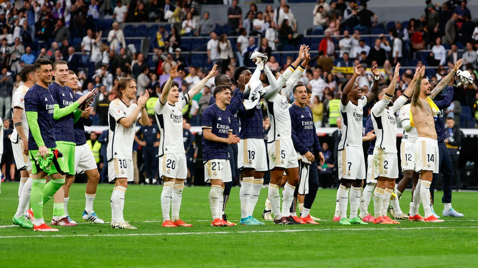 Il Real Madrid festeggia il titolo numero 36