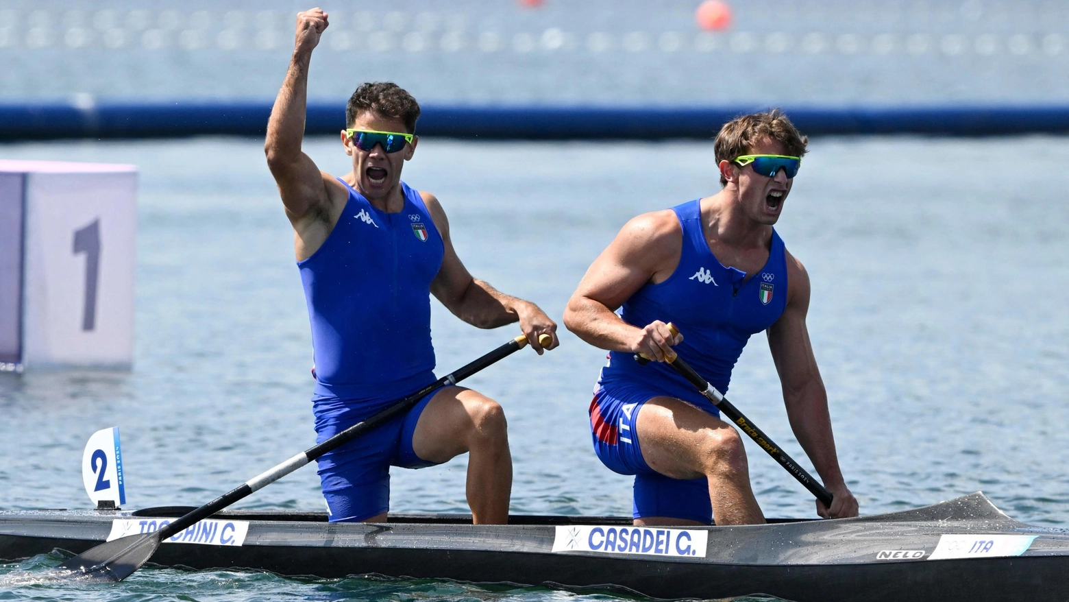 Medaglia d'argento per Gabriele Casadei e Carlo Tacchini nella canoa sprint