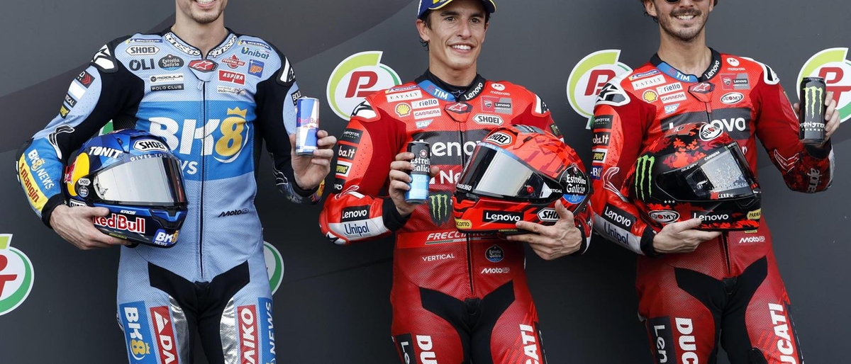 Gp di Thailandia: Bagnaia terzo, Alex secondo dietro a Marc