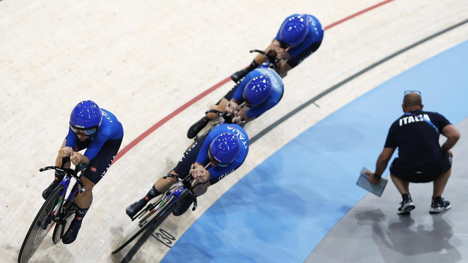 Ciclismo:Mondiali Pista;Inseguimento squadre donne,bronzo Italia