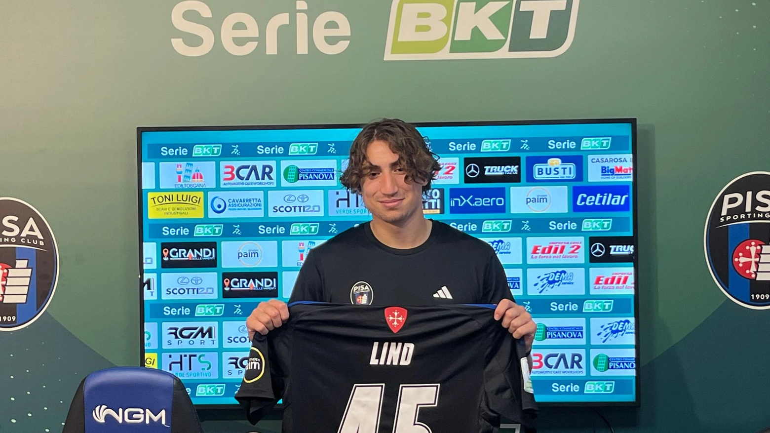 Alexander Lind, nuovo attaccante del Pisa