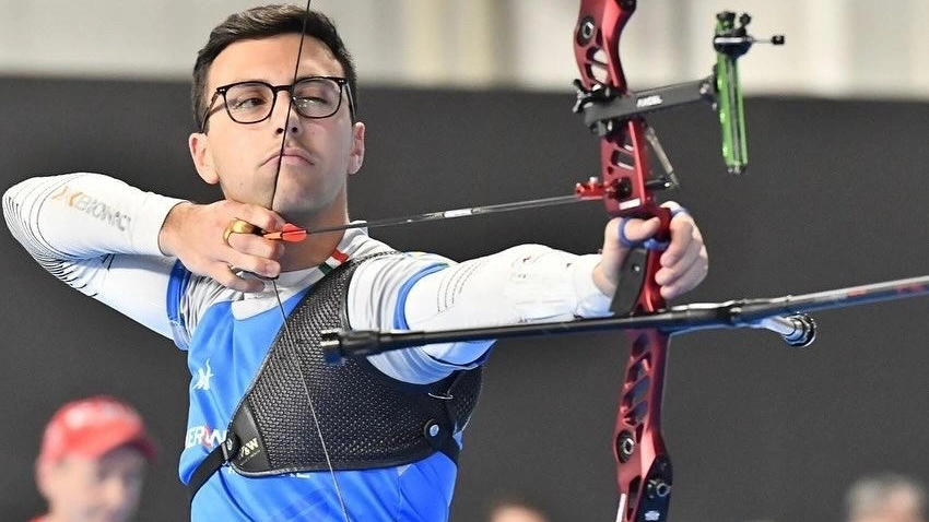 L'atleta italiano di tiro con l'arco Federico Musolesi