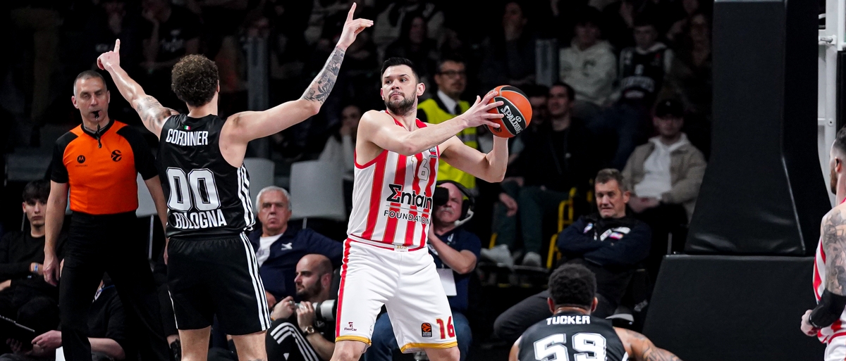 Eurolega: troppo Olympiacos per la Virtus. Gli ellenici sbancano la Segafredo Arena 92-70