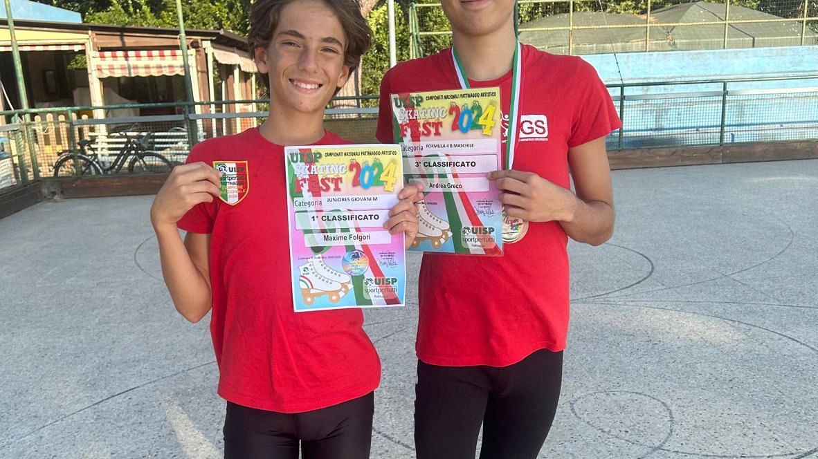 I giovanissimi Andrea Greco e Maxime Folgori fanno incetta di titoli e medaglie