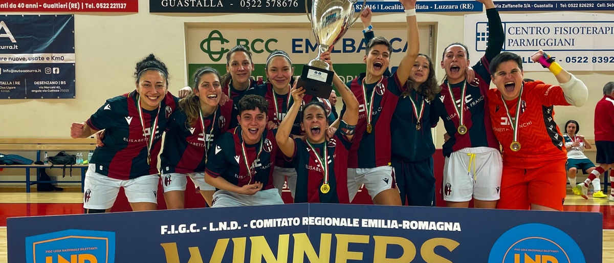 Bologna, le rossoblù del calcio a 5 vincono la Coppa Italia di Serie C