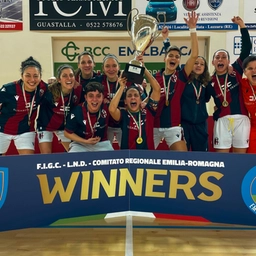 Bologna, le rossoblù del calcio a 5 vincono la Coppa Italia di Serie C