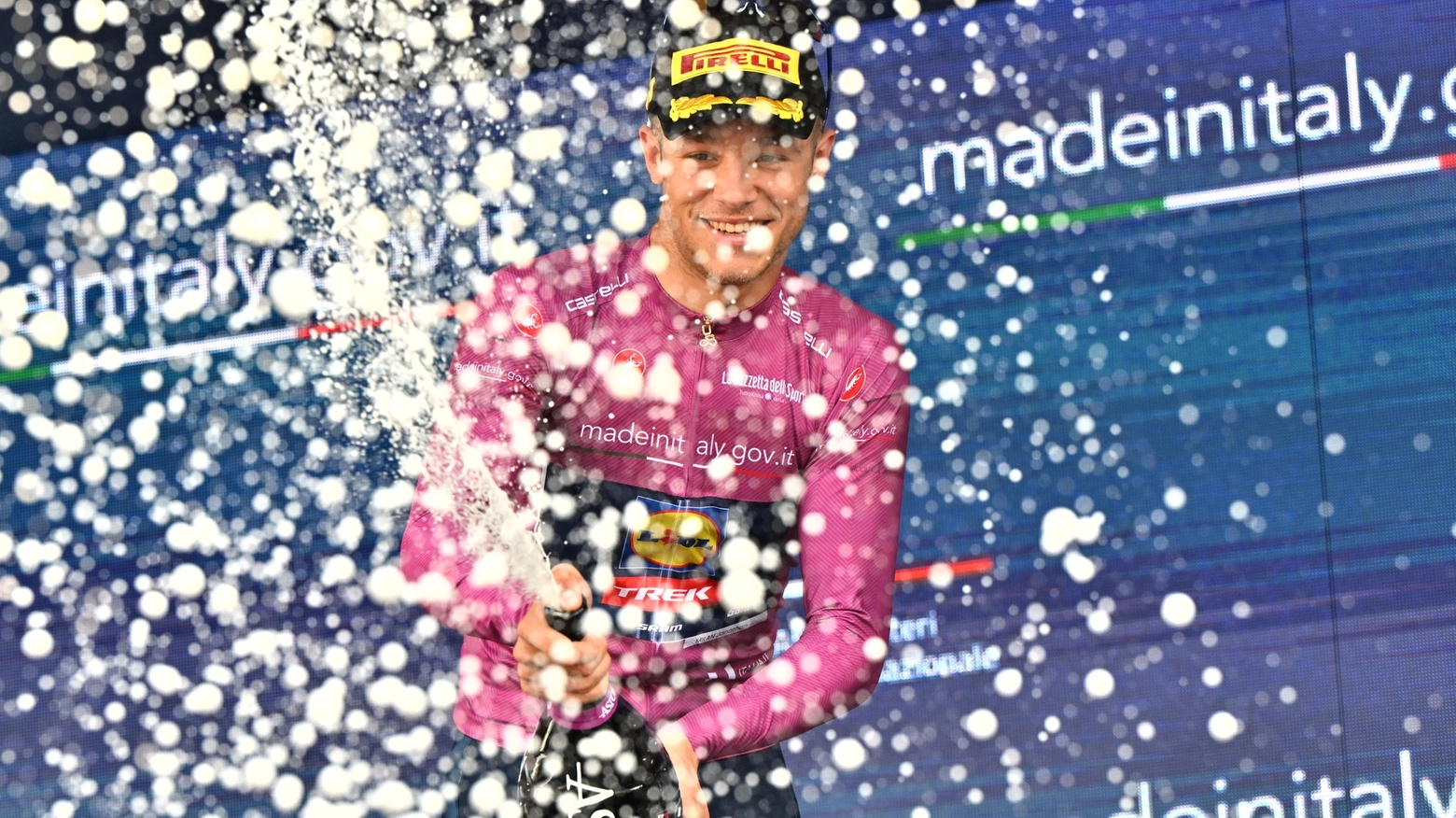 Giro d'Italia, Jonathan Milan (foto Ansa)